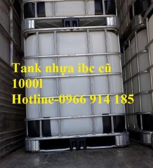 Bồn nhựa IBC 1000L COMBO chuyên đựng hóa chất (khung thép)