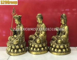 Bộ Tam Thánh bằng đồng cao 30cm