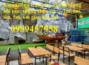 Thuyền trang trí nhà hàng, thuyền bày hải sản, Thuyền gỗ 2m, 3m