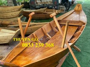 Xuồng gỗ trang trí hoa tết, xuồng gỗ ba lá 2m, 3m giá rẻ