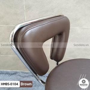 Ghế xoay phun xăm cao cấp có tựa màu nâu Hi-Mec HMBS-0104
