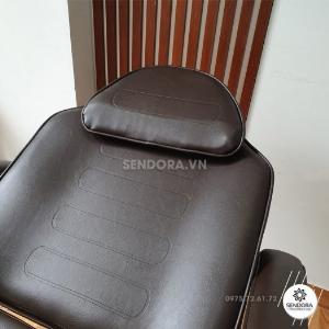 Bộ giường ghế phun xăm cao cấp 3558&9260 – Màu nâu