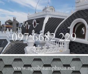 Tấm lợp bitum phủ đá màu xanh blue