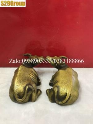 Đôi Trâu nằm bằng đồng cao 7cm