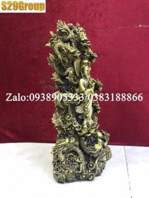 Phật cửu rồng bằng đồng cao 39cm