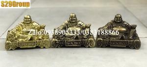Di Lặc Vạn Sự Như Ý bằng đồng cao 8.5cm