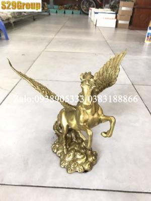 Tượng Ngựa có cánh bằng đồng cao 26cm