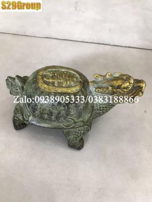 Long quy chữ giả cổ bằng đồng cao 6cm