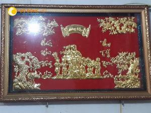 Tranh đồng mừng thọ ông bà
