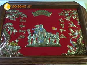 Tranh đồng mừng thọ ông bà