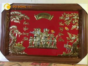 Tranh đồng mừng thọ ông bà