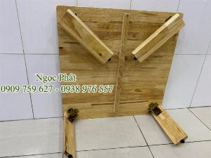 Bàn Ngồi Bệt Trà Sữa - Bàn Gỗ Gấp Cao Su - NGỌC PHÁT
