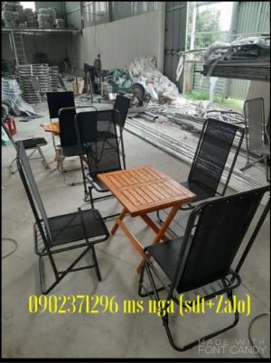 Ghế xếp sắt cafe-trà sữa giá tại xưởng