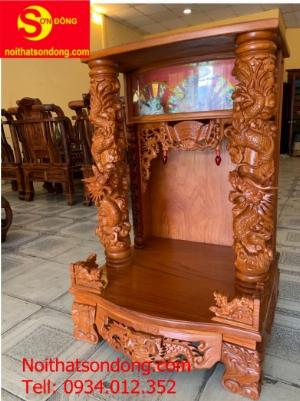 Bàn thờ ông địa gỗ tốt chạm rồng đẹp