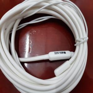 Điện trở Dây điện trở xả ống silicone, màu trắng, tròn, dài 4m 220V- 160W