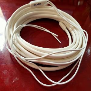 Điện trở Dây điện trở xả ống silicone, màu trắng, tròn, dài 6m 220V- 240W