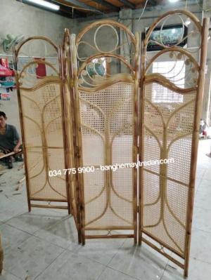 Bình phong trang trí bằng mây tự nhiên - Mây Tre Lục Bình