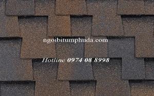 Ngói lợp bitum phủ đá chất lượng cao giá thành ưu đãi