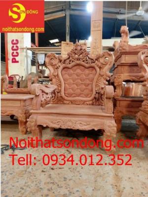 Bộ ghế Hoàng Gia gỗ Hương Đá Giá rẻ