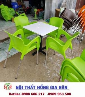 Bộ bàn ghế nhựa cafe