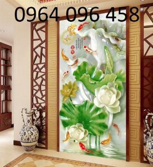 Tranh gạch 3d phòng khách đẹp - SLK9