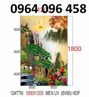 Gạch 3d tranh núi non - NC4