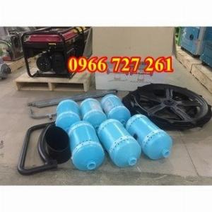 Máy xạ lúa kéo tay 6 trống thẳng hàng, máy gieo hạt