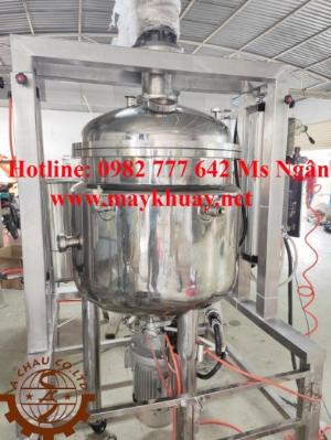 Bồn khuấy nhũ hóa, gia nhiệt, hút chân không
