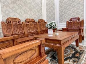 Bộ Bàn Ghế Tần Thủy Hoàng Như Ý Chương Voi
