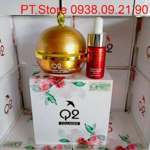 Q2 COLLAGEN VÀNG + SERUM 24k Bộ đôi dưỡng da ban ngày