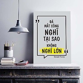 Tranh gỗ treo tường tạo đọng lực trang trí phòng làm việc - Quà tặng JONYDECOR