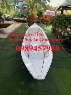 Thuyền gỗ 3m trưng bày nhà hàng, cửa hàng hải sản, hàng hoa tươi