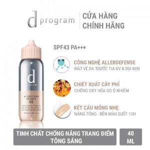 Tinh chất chống nắng trang điểm D Program dành cho da nhạy cảm Allerdefense Essence BB 40ml - Tông Sáng