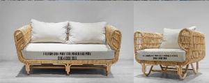 Sofa song mây tự nhiên, bàn ghế mây tre cho phòng khách