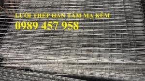 Lưới thép hàn mạ kẽm trang trí, Lưới thép phi 3 ô 25x25, 50x50, 100x100 khổ 1,5m