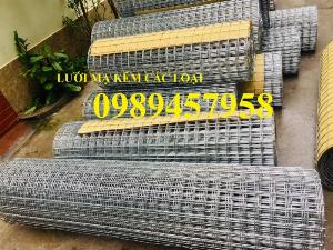 Lưới thép hàn mạ kẽm trang trí, Lưới thép phi 3 ô 25x25, 50x50, 100x100 khổ 1,5m