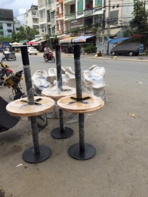 Chân bàn cafe đế mâm sắt cao cấp