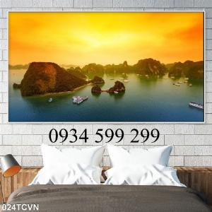 Gạch ốp phòng khách -gạch tranh phong cảnh - tranh gạch men