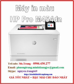 Máy in màu HP Color Laserjet pro m454dn giá siêu cực tốt