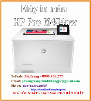 Máy in màu hp color laserjet pro m454nw giá siêu cực tốt nhất