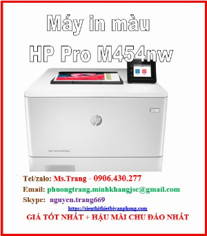 Máy in màu hp color laserjet pro m454nw giá siêu cực tốt nhất