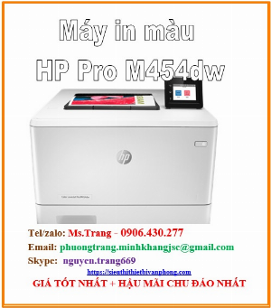 Máy in màu HP color laserjet pro m454dw giá siêu tốt nhất