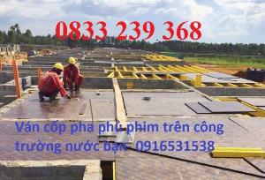 Gỗ ván ép chống nước, Gỗ ván dán đổ bê tông, Gỗ phủ phim xây dựng