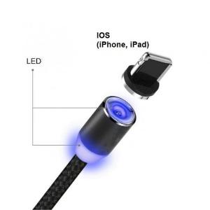 Cáp Sạc Từ Hít Nam Châm Mẫu Mới Chân Lightning - Micro Usb - Type C