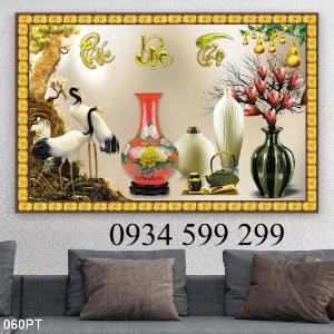 Tranh phòng thờ - tranh gạch men trang trí - tranh 3D