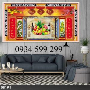 Tranh phòng thờ - tranh gạch men trang trí - tranh 3D