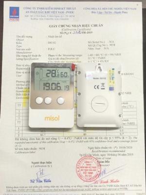 Nhiệt ẩm kế tự ghi DS-102 đã hiệu chuẩn