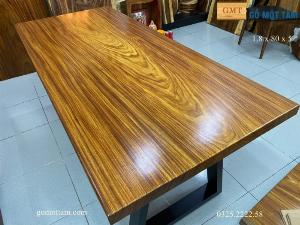 Mặt bàn gỗ tự nhiên nguyên tấm dài 1,8m rộng 80 dầy 5cm