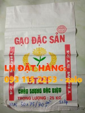 Bao lúa giống, bao đựng gạo có in, không in giá rẻ