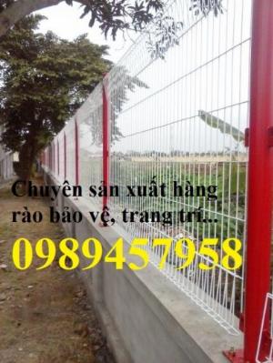Hàng rào chấn sóng, hàng rào gập 2 đầu lưới, hàng rào lưới thép hàn phi 5 50x150, 50x200 có sẵn